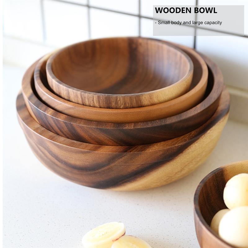 Wooden Dessert Soup Bowls Serveware