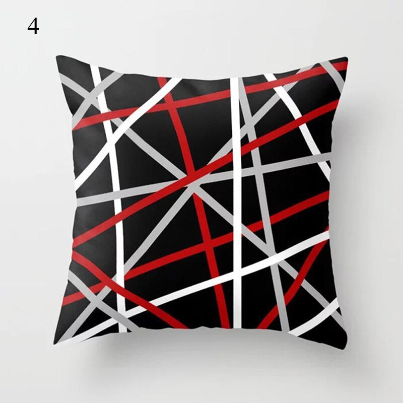 Red Series Abstract Pillow Case