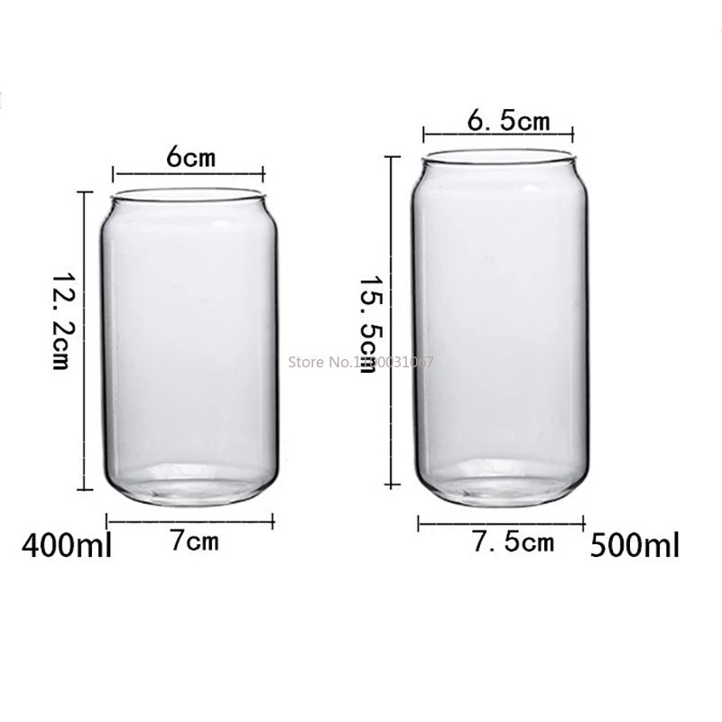 400/500ml Transparent Heat Resistant Drinking Glassware