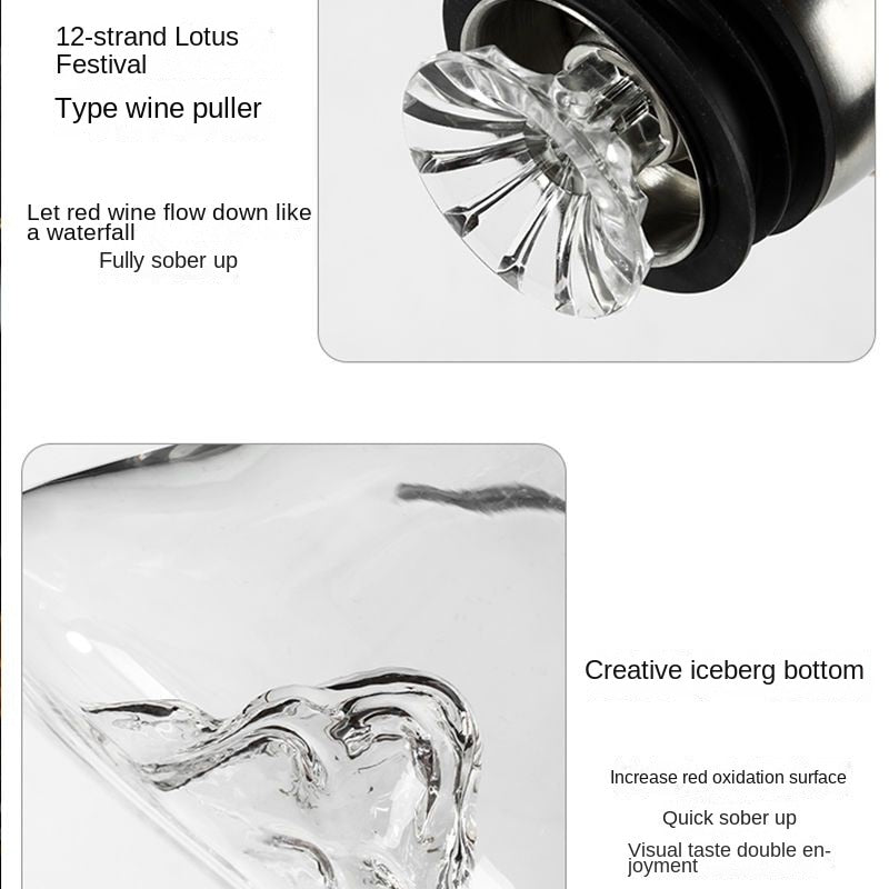 1.5L Crystal Glass Wine Decanter Barware